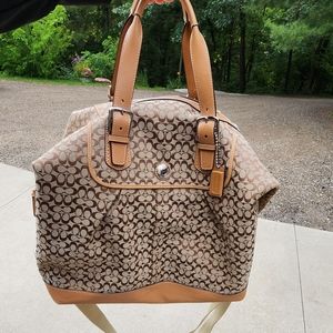 Coach vintage Cabin weekender large tote bag